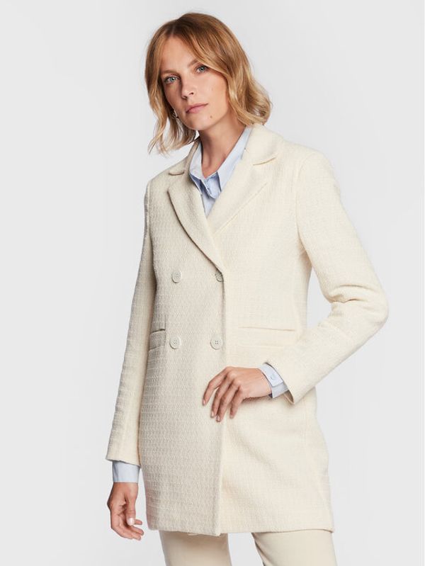 Silvian Heach Silvian Heach Преходно палто GPP23192CP Екрю Regular Fit