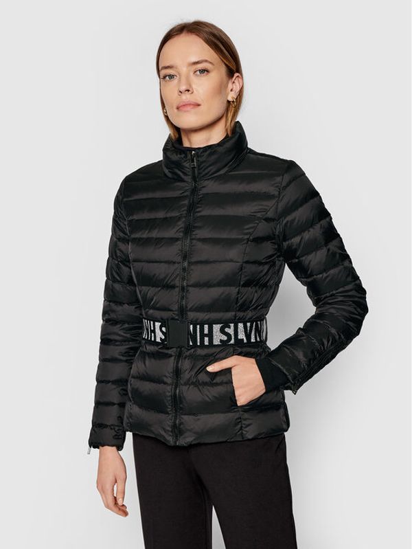 Silvian Heach Silvian Heach Пухено яке Vessla PGA21766PI Черен Regular Fit