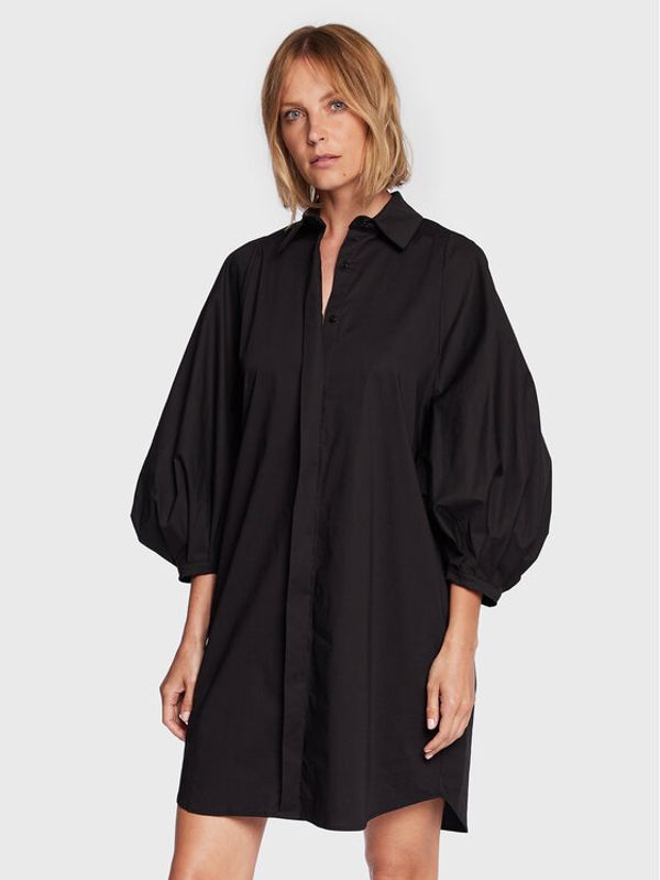 Silvian Heach Silvian Heach Рокля тип риза GPP23478VE Черен Regular Fit