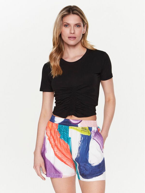 Silvian Heach Silvian Heach Тишърт GPP23025TS Черен Slim Fit