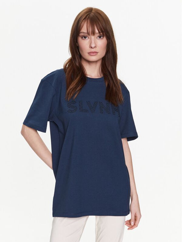 Silvian Heach Silvian Heach Тишърт GPP23126TS Син Regular Fit