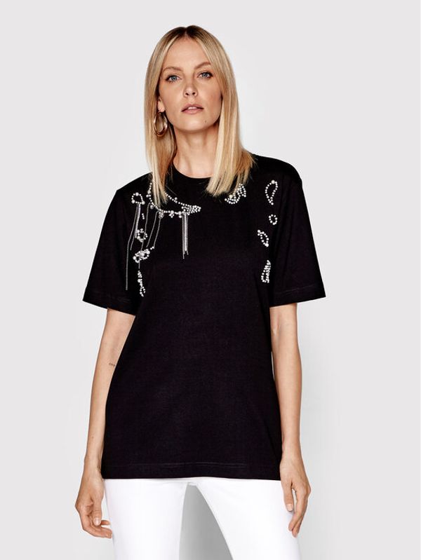 Silvian Heach Silvian Heach Тишърт Over Malfite PGP22376TS Черен Regular Fit