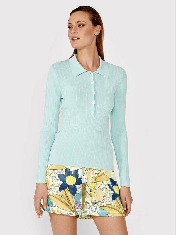 Simple Simple Блуза SWD004 Син Regular Fit