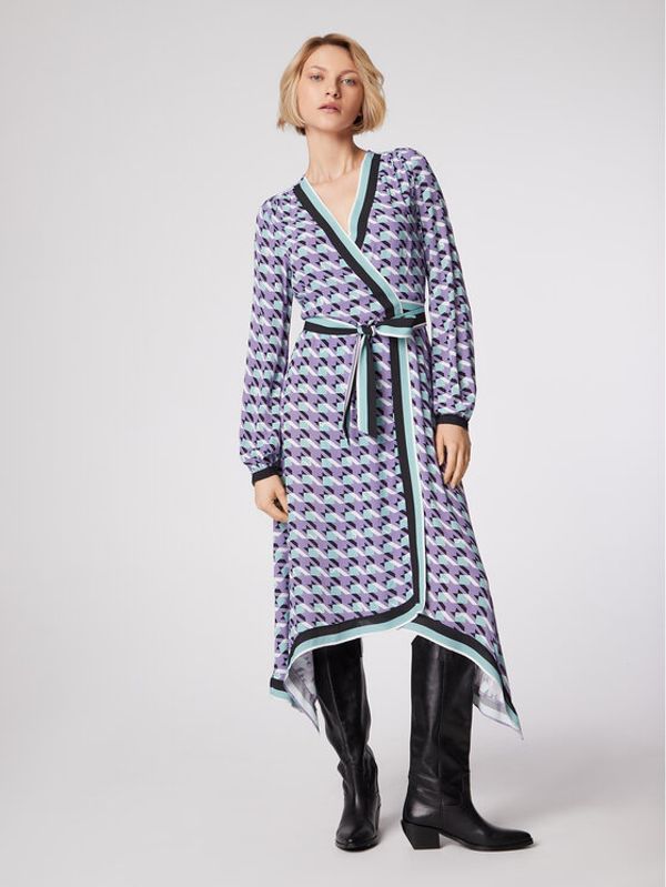 Simple Simple Ежедневна рокля SUD078 Виолетов Regular Fit