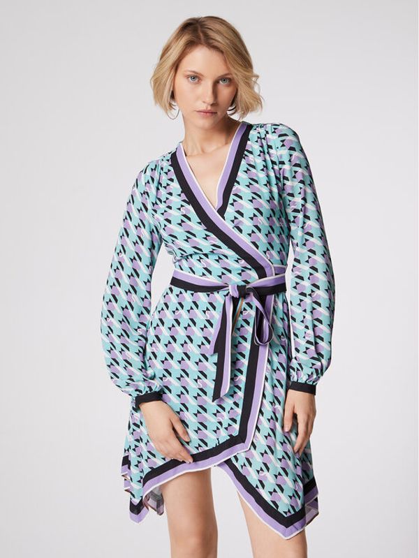 Simple Simple Ежедневна рокля SUD082 Син Regular Fit