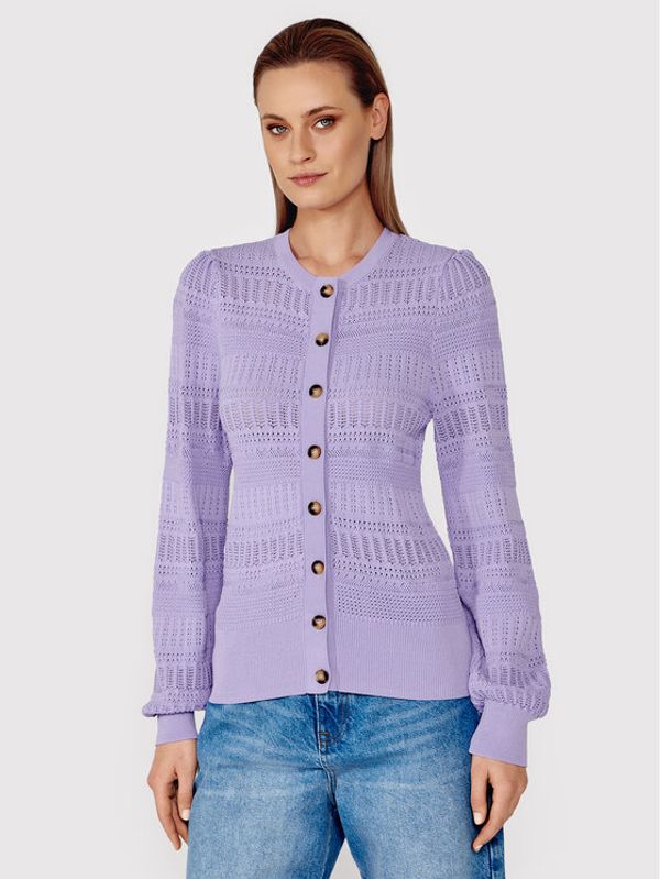 Simple Simple Кардиган SWD024 Виолетов Regular Fit