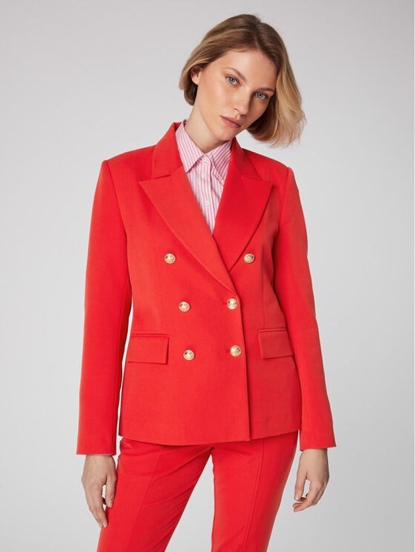 Simple Simple Сако MKD500-02 Червен Slim Fit