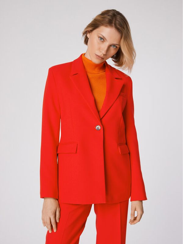 Simple Simple Сако MKD503-02 Червен Regular Fit