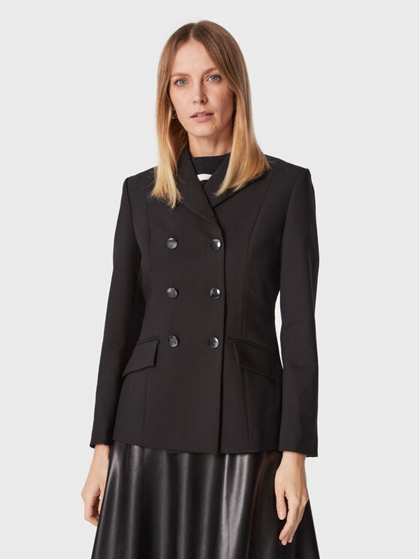 Sisley Sisley Блейзър 2OLVLW00L Черен Slim Fit