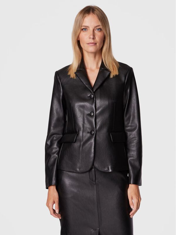 Sisley Sisley Блейзър 2YMKLW00I Черен Regular Fit