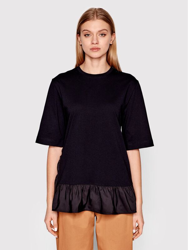 Sisley Sisley Блуза 3AIRL1007 Черен Relaxed Fit