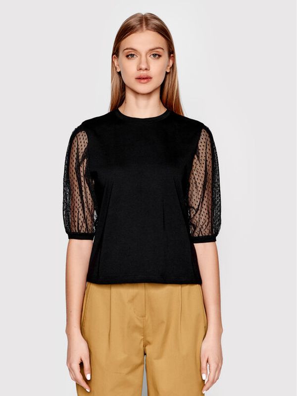 Sisley Sisley Блуза 3AIRL100N Черен Regular Fit