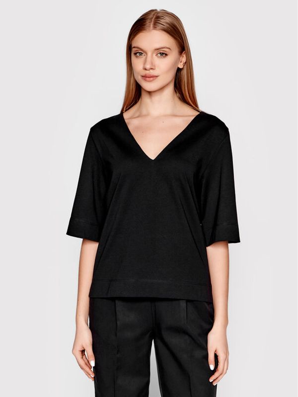 Sisley Sisley Блуза 3I1XL4161 Черен Relaxed Fit