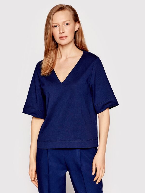 Sisley Sisley Блуза 3I1XL4161 Тъмносин Relaxed Fit