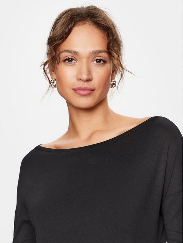 Sisley Sisley Блуза 3QU4L12EE Черен Regular Fit