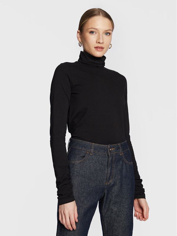 Sisley Sisley Блуза 3S8WL200I Черен Regular Fit