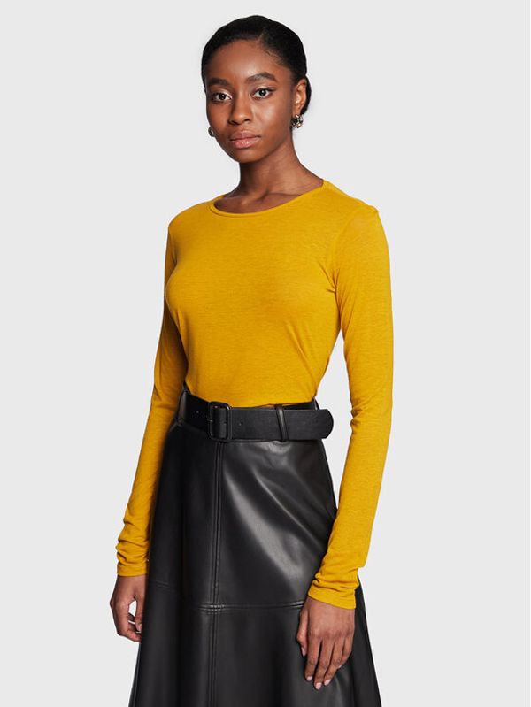 Sisley Sisley Блуза 3XY4L126X Жълт Regular Fit