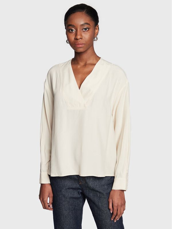 Sisley Sisley Блуза 56ICLQ02O Бежов Regular Fit