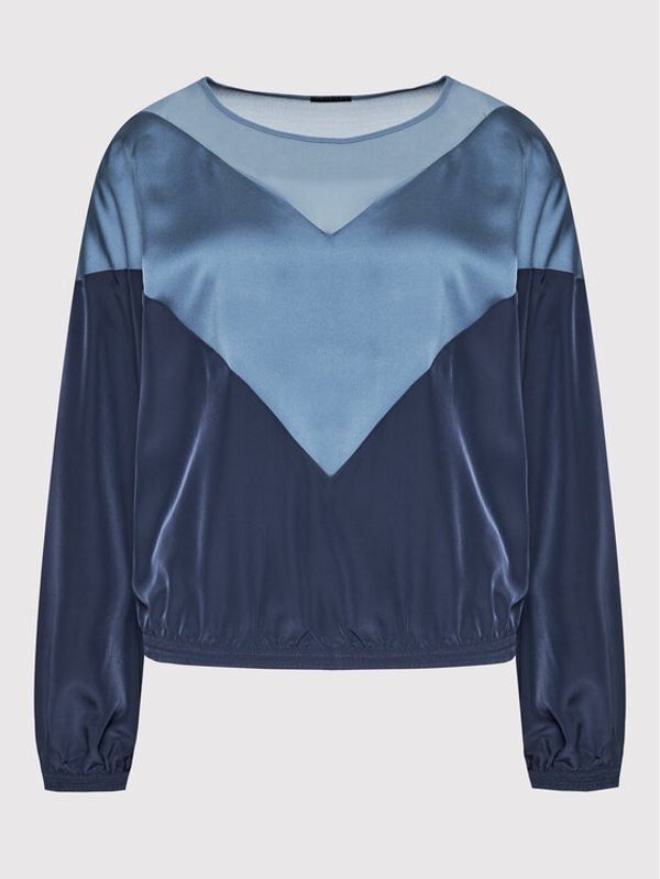 Sisley Sisley Блуза 5SQCLQ00F Тъмносин Regular Fit