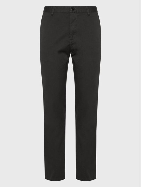 Sisley Sisley Чино панталони 4AIHSF021 Черен Slim Fit