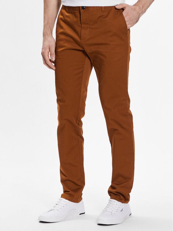Sisley Sisley Чино панталони 4AIHSF021 Кафяв Slim Fit