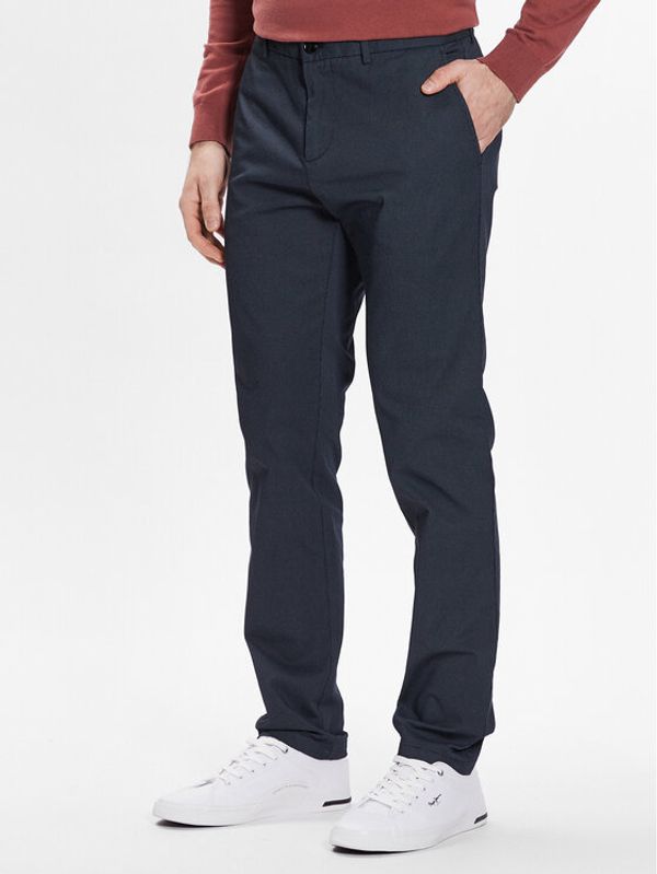 Sisley Sisley Чино панталони 4JLESF023 Тъмносин Slim Fit