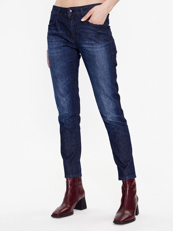 Sisley Sisley Дънки 4Z9R575A6 Тъмносин Carrot Fit