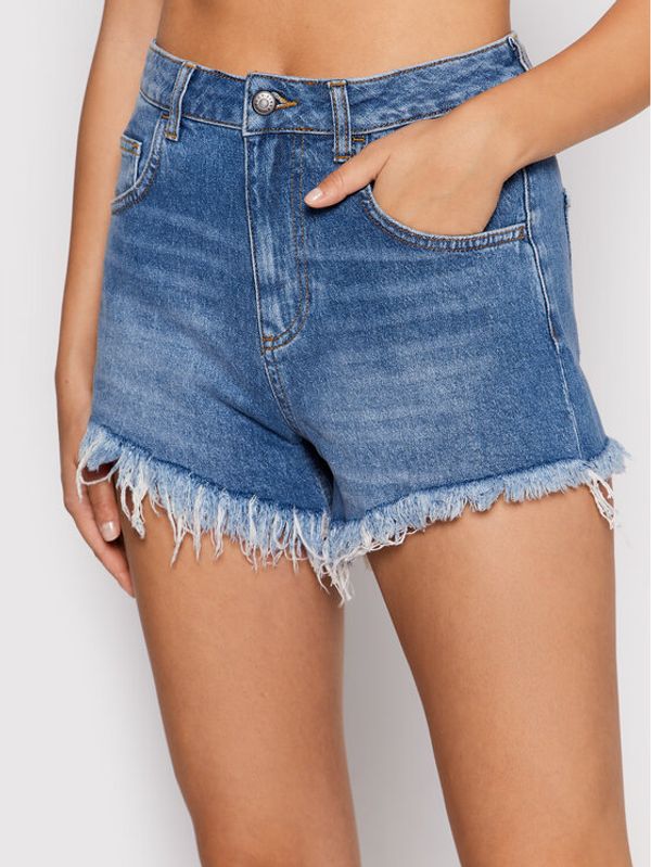 Sisley Sisley Дънкови шорти 42DNL9004 Син Regular Fit