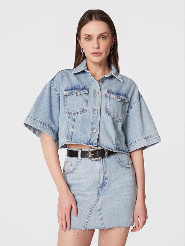 Sisley Sisley Дънково яке 5XAVLQ03D Син Regular Fit