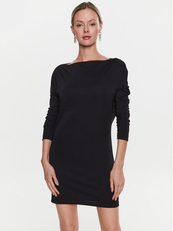 Sisley Sisley Ежедневна рокля 41L1LV03V Черен Regular Fit