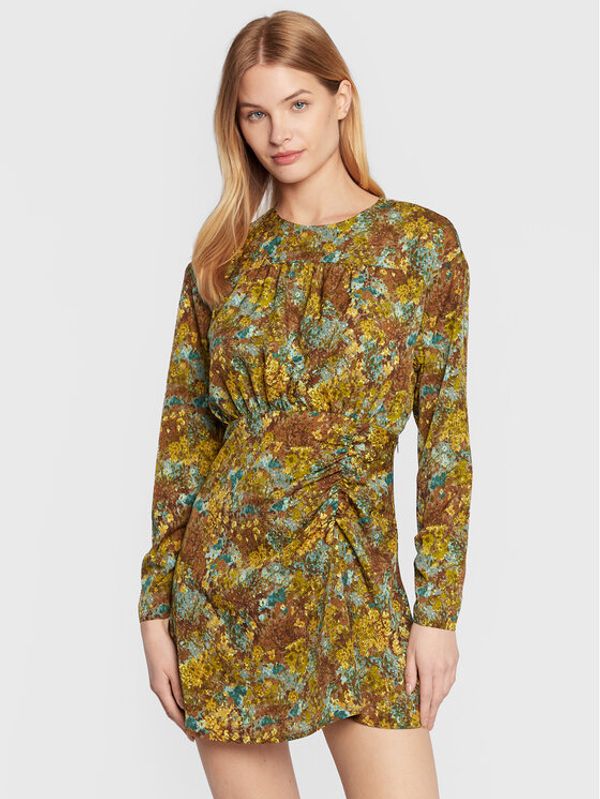 Sisley Sisley Ежедневна рокля 4T64LV01V Зелен Regular Fit