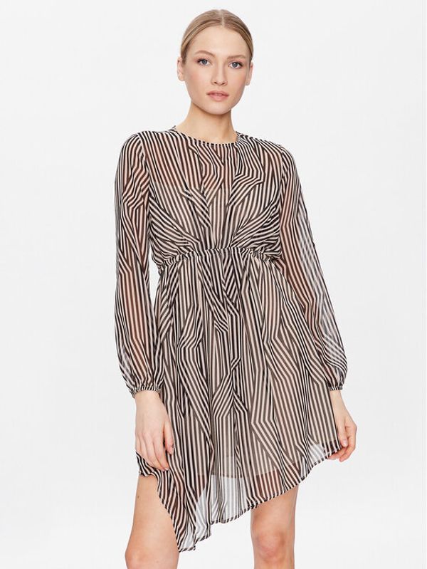 Sisley Sisley Ежедневна рокля 4W7XLV036 Бежов Regular Fit