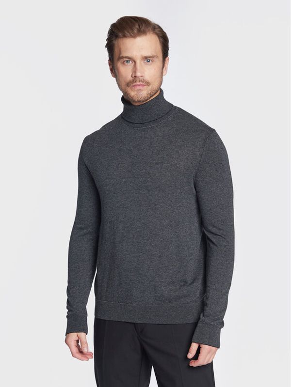 Sisley Sisley Поло 108WT200A Сив Regular Fit