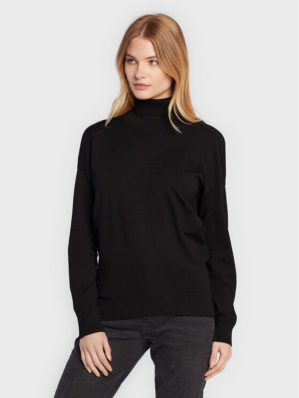 Sisley Sisley Поло 14ETM200D Черен Relaxed Fit