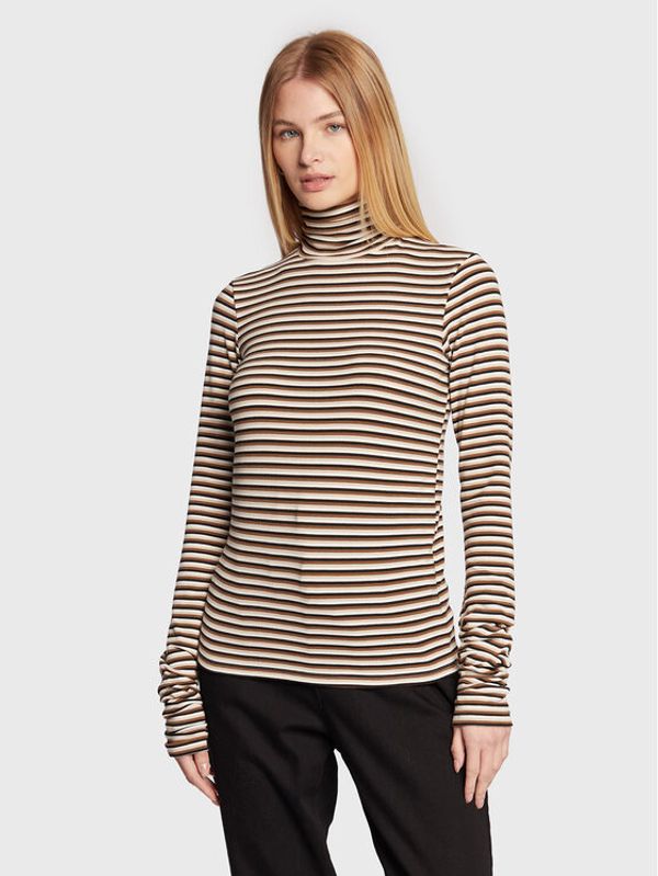 Sisley Sisley Поло 3FKUL200J Бежов Slim Fit