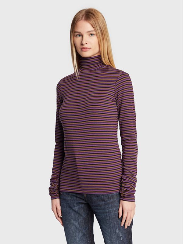 Sisley Sisley Поло 3FKUL200J Виолетов Regular Fit