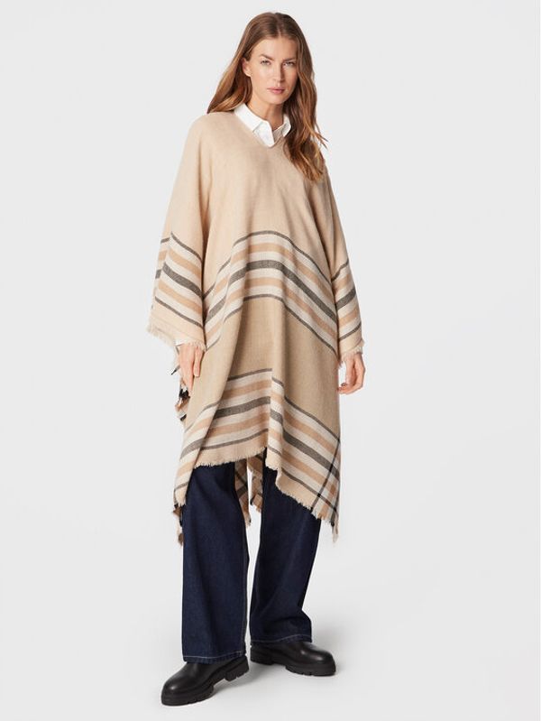 Sisley Sisley Пончо 600RWU00X Бежов Regular Fit