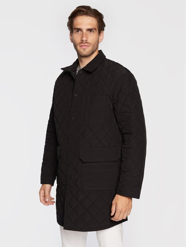 Sisley Sisley Преходно яке 24PWSN00M Черен Regular Fit