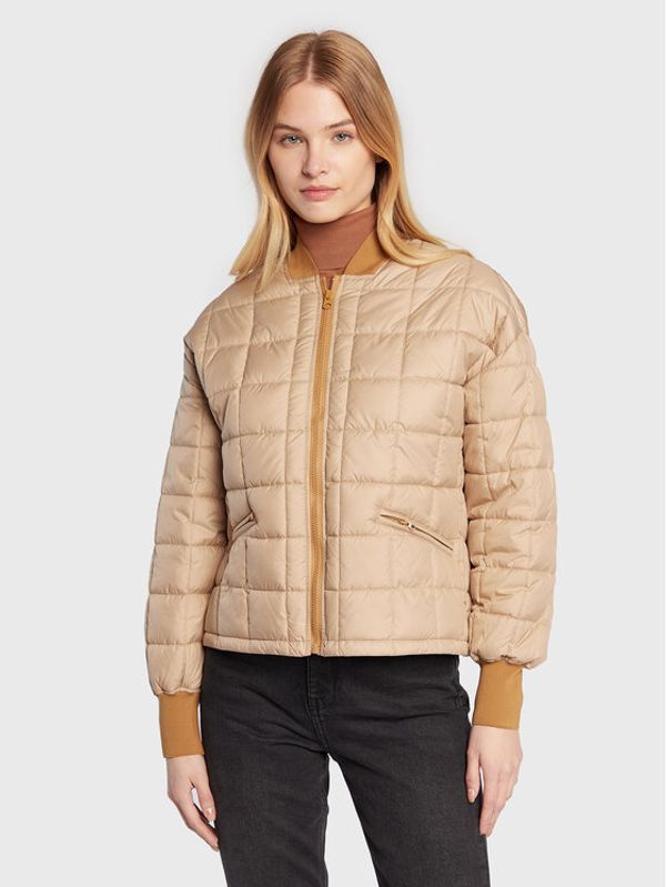 Sisley Sisley Пухено яке 24DVLN00Q Бежов Regular Fit