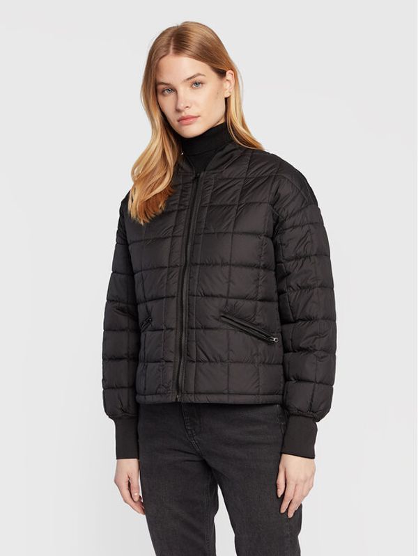 Sisley Sisley Пухено яке 24DVLN00Q Черен Regular Fit