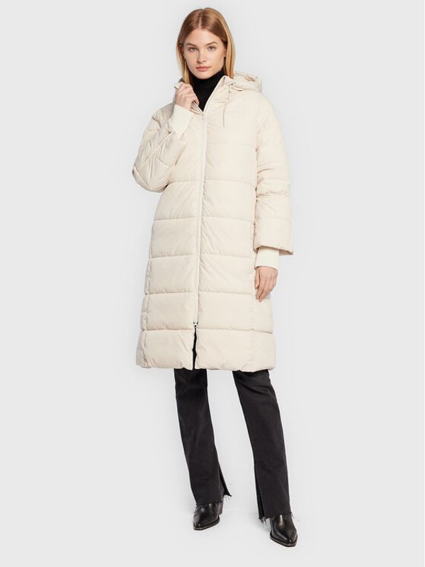 Sisley Sisley Пухено яке 24PWLN012 Екрю Regular Fit