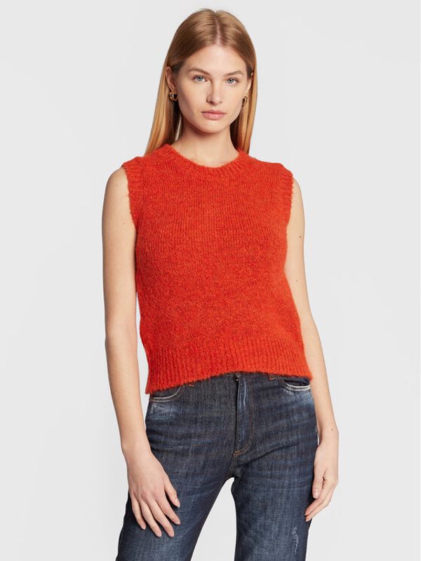 Sisley Sisley Пуловер 102VM101X Оранжев Regular Fit