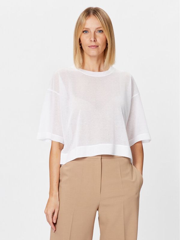 Sisley Sisley Пуловер 1034M102Y Бял Regular Fit