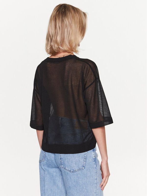 Sisley Sisley Пуловер 1034M102Y Черен Regular Fit