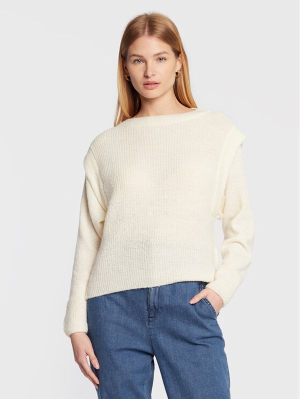 Sisley Sisley Пуловер 1068M1029 Екрю Boxy Fit