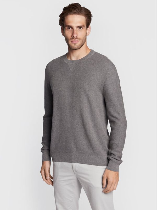 Sisley Sisley Пуловер 10C1S100L Сив Regular Fit