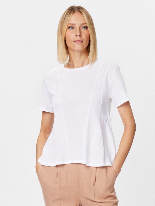 Sisley Sisley Пуловер 3I97L1032 Бял Regular Fit