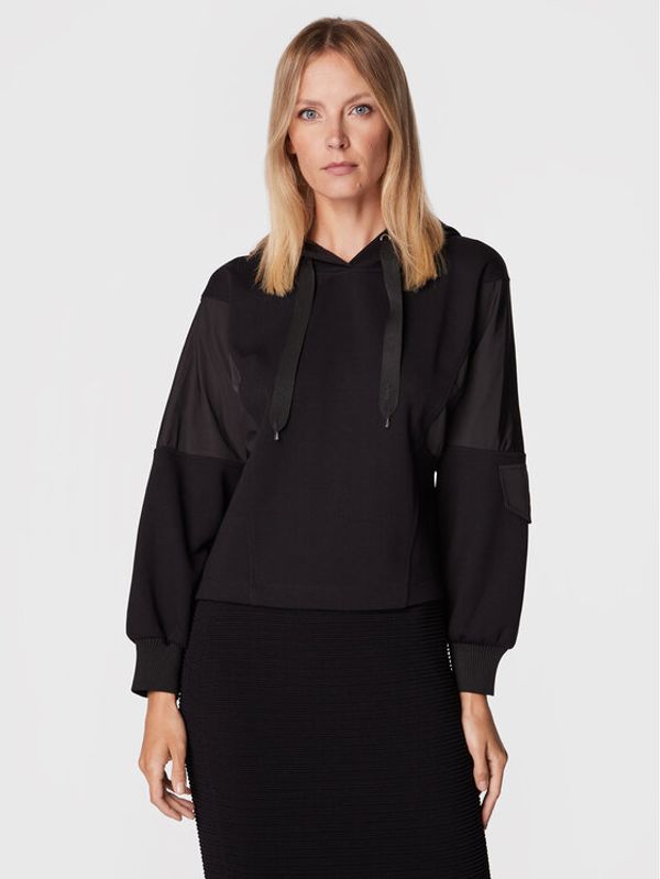 Sisley Sisley Суитшърт 322WL200C Черен Regular Fit