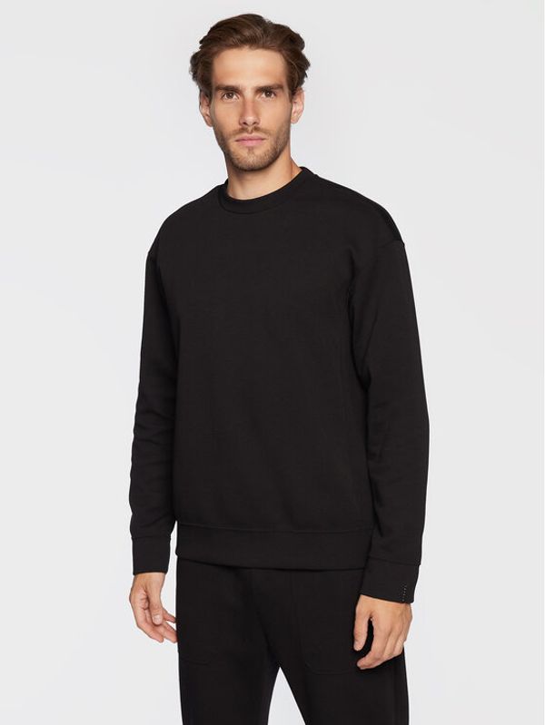 Sisley Sisley Суитшърт 322WS101L Черен Relaxed Fit