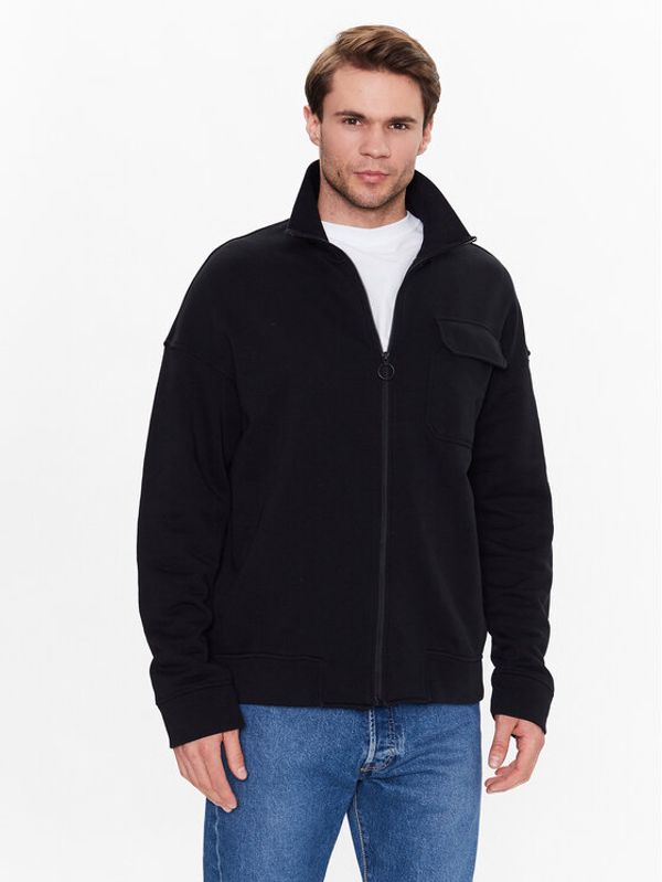 Sisley Sisley Суитшърт 3BMRS5008 Черен Regular Fit